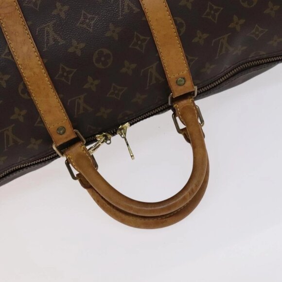 LOUIS VUITTON Monogram Keepall 50 Boston Bag M41426 LV Auth - Picture 5 of 16